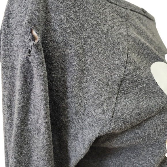 Cato Distressed Gray Sweatshirt - Picture 7 of 9